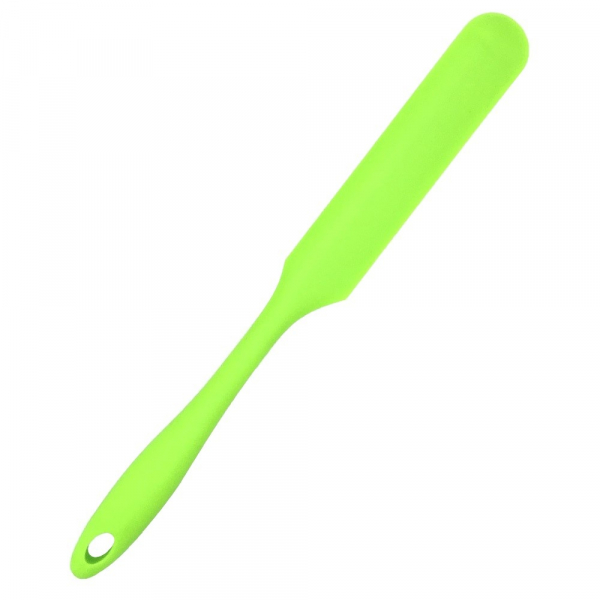 Küchenhelfer Spatel extra lang aus Silikon neon grün