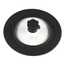 Bratdeckel rund 22 - 30 cm schwarz